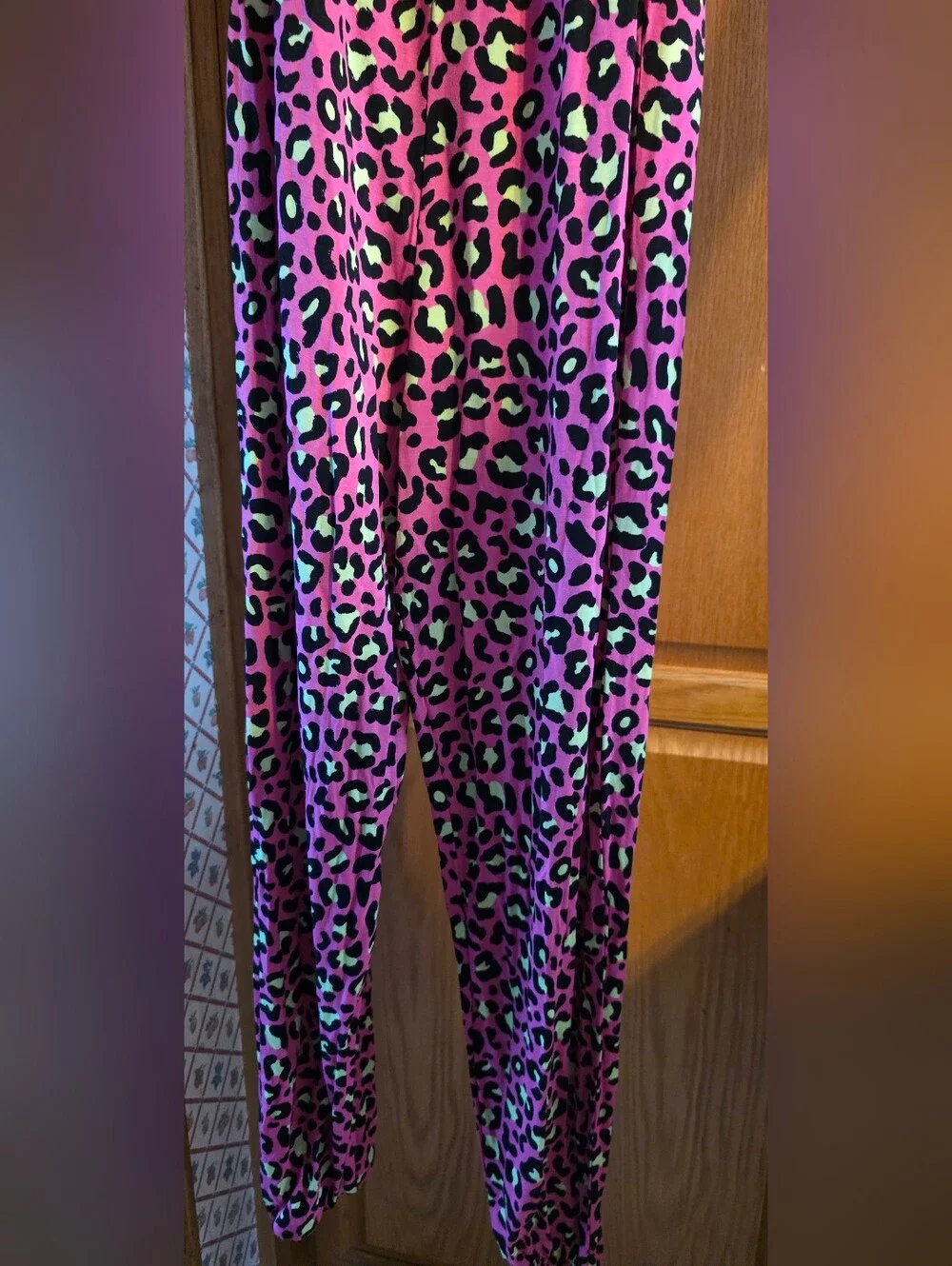 Posh Peanut Romper Pink Leopard Print 12Y NWOT